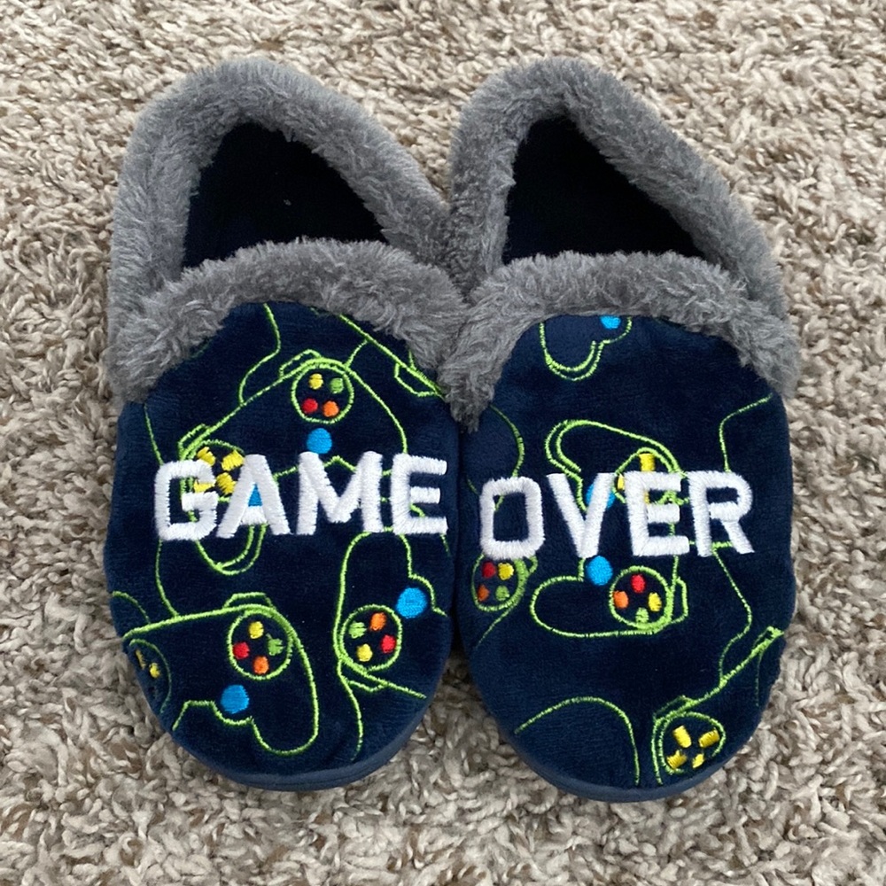 Boys Game Over Slippers